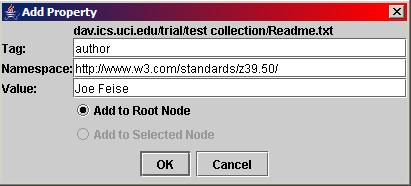 Add Property Dialog