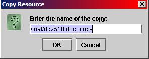 Copy Resource Dialog