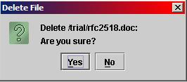 File Delete Confirmation Dialog